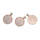 50 Pieces Vintage Round Blank Cabochon Charms Beads Bezel Settings Tray DIY Pendant Base Jewelry Making Findings 25mm