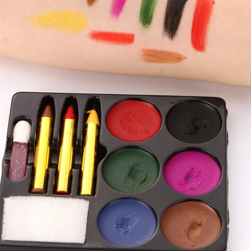 1 Set Painting Palette Professional Face Paint ~ Essential Colors Halloween Dress Up Paint