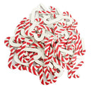 50 Piece Christmas Candy Cane Walking Stick Wooden Shapes Embellishment for Xmas Party Decoration DIY Handmade Craft