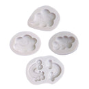 4 Set/4 Styles Cute Cloud/Rainbow Silicone Baking Cake Mold Halloween Wedding Birthday Party Fondant Decor Joyful Jewelry Making Supply