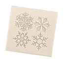 1 Set/4 Pieces Cute Snowflake Liquid Silicone Baking Cake Mold Halloween Wedding Birthday Party Fondant Decor Joyful Jewelry Making Supply