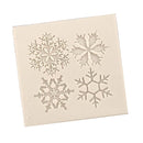 1 Set/4 Pieces Cute Snowflake Liquid Silicone Baking Cake Mold Halloween Wedding Birthday Party Fondant Decor Joyful Jewelry Making Supply
