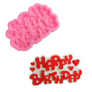 "HAPPY BIRTHDAY"Silicone Mold Chocolate Mould Fondant Cake Decor Baking Tool