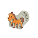 4 Pieces Animal Liquid Silicon Mould DIY Resin Casting Moulds Epoxy Clay Crafts for Christmas Xmas Party, Giraffe, Elephants, Horses, Cows