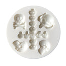 DIY Halloween Skull Silicone Fondant Cake Mold Cupcake Topper Decorating Tools Chocolate Mould for Children Party Cake Decoration