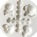 DIY Halloween Skull Silicone Fondant Cake Mold Cupcake Topper Decorating Tools Chocolate Mould for Children Party Cake Decoration
