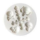 DIY Halloween Skull Silicone Fondant Cake Mold Cupcake Topper Decorating Tools Chocolate Mould for Children Party Cake Decoration