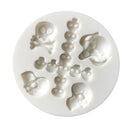 DIY Halloween Skull Silicone Fondant Cake Mold Cupcake Topper Decorating Tools Chocolate Mould for Children Party Cake Decoration