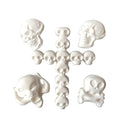 DIY Halloween Skull Silicone Fondant Cake Mold Cupcake Topper Decorating Tools Chocolate Mould for Children Party Cake Decoration