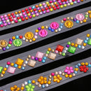 4 Rolls Bling Self-Adhesive Acrylic Rhinestone Diamond Gem Sticker Tape Embellishments for Scrapbooking Craft Decoration 12mm Wide