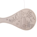 Racket Shape Wooden Paint Board With Ball DIY Kids Creative Drawing Template