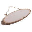 Large Oval Natural Wood Log Slice Tree Bark Slices Decorative Wedding Sign Plaque RUSTIC Handing Decorations DIY Pyrography Art