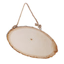 Large Oval Natural Wood Log Slice Tree Bark Slices Decorative Wedding Sign Plaque RUSTIC Handing Decorations DIY Pyrography Art