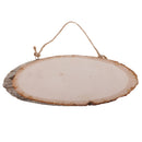 Large Oval Natural Wood Log Slice Tree Bark Slices Decorative Wedding Sign Plaque RUSTIC Handing Decorations DIY Pyrography Art
