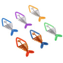 6x Fish Charms Pendant Aluminum Wire Craft Home Garden Christmas Party Decor