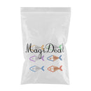 6x Fish Charms Pendant Aluminum Wire Craft Home Garden Christmas Party Decor