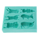 Food Use Grade Silicone Molds 3D Cute Dog Puppy Cake Mold Fondant Mold Cake Decorating Tools Chocolate Gumpaste Ice Mould Tray DIY Kitchen Bakeware