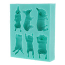 Food Use Grade Silicone Molds 3D Cute Dog Puppy Cake Mold Fondant Mold Cake Decorating Tools Chocolate Gumpaste Ice Mould Tray DIY Kitchen Bakeware