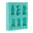 Food Use Grade Silicone Molds 3D Cute Dog Puppy Cake Mold Fondant Mold Cake Decorating Tools Chocolate Gumpaste Ice Mould Tray DIY Kitchen Bakeware