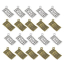 20 Pcs Antique Dollar Charms Pendant For Necklace Jewelry Making DIY Crafts