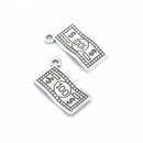 20 Pcs Antique Dollar Charms Pendant For Necklace Jewelry Making DIY Crafts