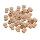 Wholesale 50 Pieces 12x10mm Gourd Large Hole Wood Spacer Beads Wooden Beads Wood Crafts for DIY Jewelry Making Pendant Macrame Beading Supplies