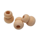 Wholesale 50 Pieces 12x10mm Gourd Large Hole Wood Spacer Beads Wooden Beads Wood Crafts for DIY Jewelry Making Pendant Macrame Beading Supplies