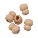 Wholesale 50 Pieces 12x10mm Gourd Large Hole Wood Spacer Beads Wooden Beads Wood Crafts for DIY Jewelry Making Pendant Macrame Beading Supplies