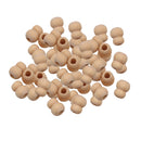 Wholesale 50 Pieces 12x10mm Gourd Large Hole Wood Spacer Beads Wooden Beads Wood Crafts for DIY Jewelry Making Pendant Macrame Beading Supplies