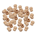 Wholesale 50 Pieces 12x10mm Gourd Large Hole Wood Spacer Beads Wooden Beads Wood Crafts for DIY Jewelry Making Pendant Macrame Beading Supplies
