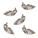 100Pcs Retro Style Butterfly Charms Jewelry Making Accessories Hair Decors Earrings Dangles 42mm Fashion Charms