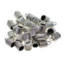 30 Piece Striped Bell Shape Cord Tassel End Cap Beads Caps Stopper Jewelry Making Findings Connector for DIY Necklace Bracelet Earrings