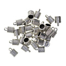 30 Piece Striped Bell Shape Cord Tassel End Cap Beads Caps Stopper Jewelry Making Findings Connector for DIY Necklace Bracelet Earrings