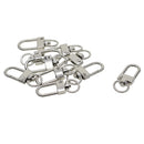 10 Pieces Alloy Small Swivel Clasps Lanyard Snap Hook Lobster Claw Clasp Clips Keychain Key Ring Jewelry Findings