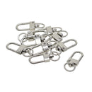 10 Pieces Alloy Small Swivel Clasps Lanyard Snap Hook Lobster Claw Clasp Clips Keychain Key Ring Jewelry Findings