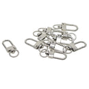 10 Pieces Alloy Small Swivel Clasps Lanyard Snap Hook Lobster Claw Clasp Clips Keychain Key Ring Jewelry Findings
