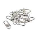 10 Pieces Alloy Small Swivel Clasps Lanyard Snap Hook Lobster Claw Clasp Clips Keychain Key Ring Jewelry Findings