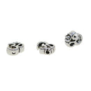 50 Piece Antique Silver Alloy Meditation Yoga Om Charms Spacer Loose Beads for DIY Necklace Bracelet Jewelry Making Beading Craft