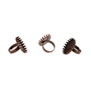 10 Pieces Red Copper Vintage Brass 25x18mm Oval Bezel Cup Ring Settings Adjustable Ring Blanks Ring Base DIY Jewelry Making