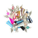Craft Supplies Antique Silver Heart Angel Wings Charms Pendants 12Pcs for Crafting, Jewelry Findings Making Accessory For DIY Necklace Bracelet