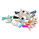 Craft Supplies Antique Silver Heart Angel Wings Charms Pendants 12Pcs for Crafting, Jewelry Findings Making Accessory For DIY Necklace Bracelet