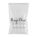10 Pieces Alloy Fashion Bird Crystal Flatback Jewelry Accessory Rhinestone Flower Charms For Women Necklace Brooch Button Sewing Crafts Multicolor