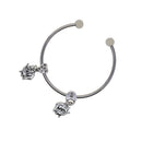 30 Piece Antique Silver Alloy Heart Lock Large Hole Beads with Bails Hanger Charms for DIY Necklace Bracelet Jewelry Making Beading Craft