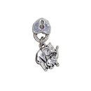 30 Piece Antique Silver Alloy Heart Lock Large Hole Beads with Bails Hanger Charms for DIY Necklace Bracelet Jewelry Making Beading Craft