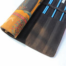 National Style 20 Slot Roll Up Canvas Acrylic Watercolor Oil Painting Brush Storage Case Bag Holder Pouch Bag Organizer