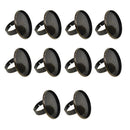 10 Pieces Smooth Bronze Brass Adjustable Ring Settings Blank/Base, Fit 25mm Glass Cabochons,Buttons;Ring Bezels