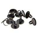 10 Pieces Smooth Bronze Brass Adjustable Ring Settings Blank/Base, Fit 25mm Glass Cabochons,Buttons;Ring Bezels