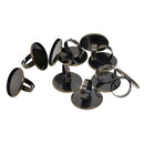 10 Pieces Smooth Bronze Brass Adjustable Ring Settings Blank/Base, Fit 25mm Glass Cabochons,Buttons;Ring Bezels