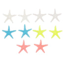 8Pack Glow In The Dark Glass Starfish Vase Fillers Fish Tank Aquarium Decors