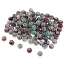 100 Pieces Antique Style Flower Ceramic Porcelain Loose Beads For Jewelry Making Design